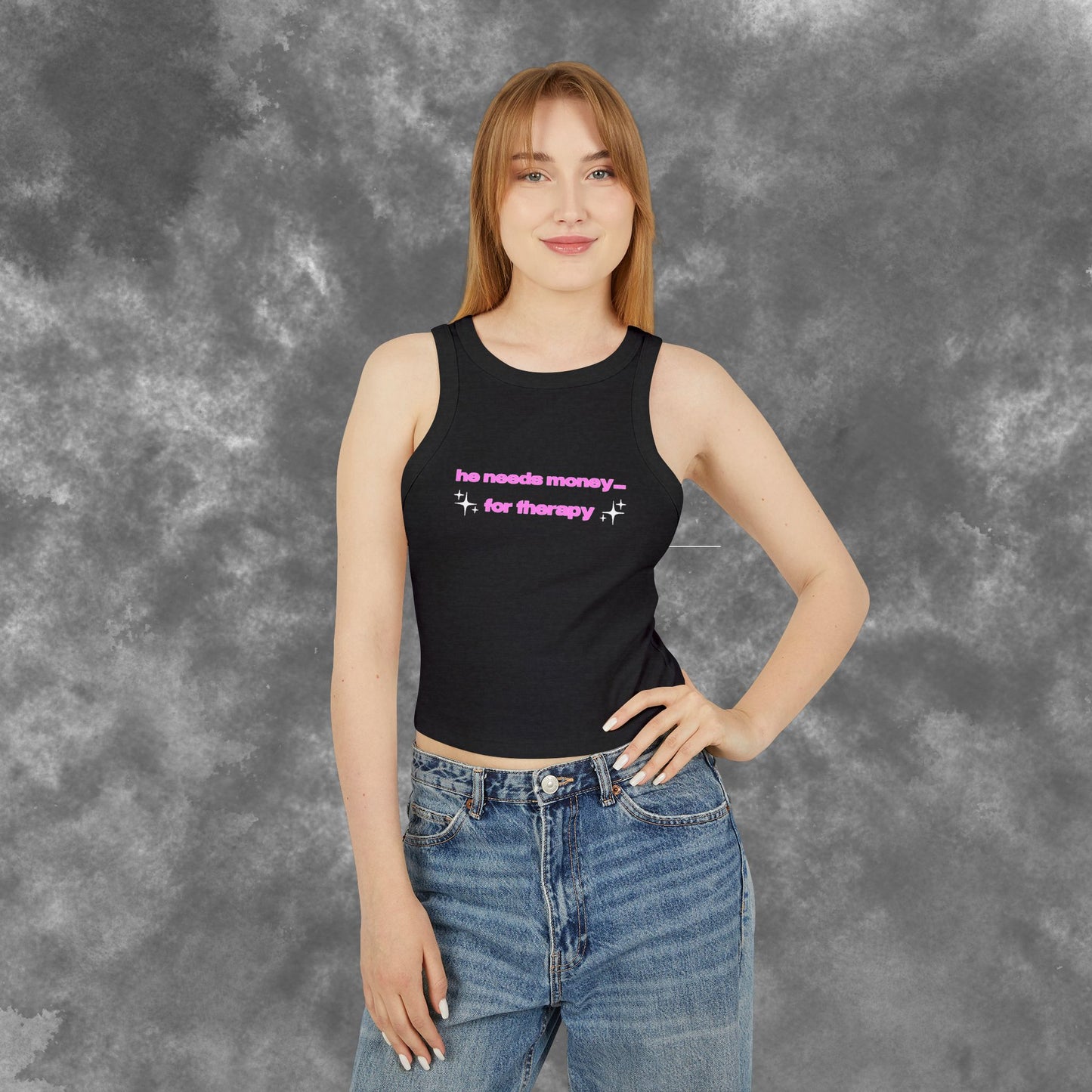 Do Him a Service Brooke Schofield Quote Women's Baby Cut Racer Tank Cancelled Podcast Fan Merch