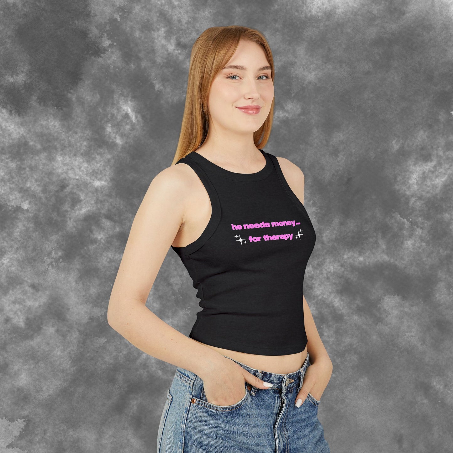 Do Him a Service Brooke Schofield Quote Women's Baby Cut Racer Tank Cancelled Podcast Fan Merch